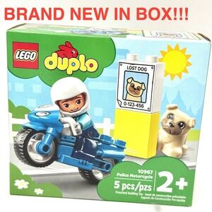 LEGO‎ DUPLO 10967 Police Motorcycle Set 5 pcs – New Sealed Box**